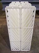 High-density polyethylene plate cartridges for highly acidic applications Monroe Horizontal Clarifier parallel plates