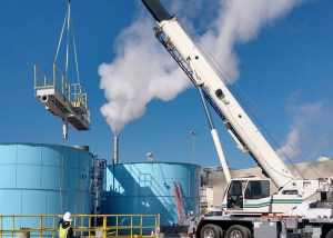 Two Primary Clarifiers capable of processing over 1.25 million gallons per day for a snack food producer