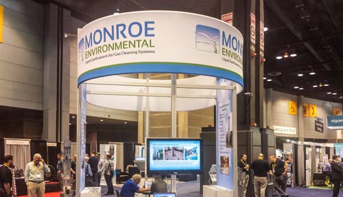 Monroe Environmental booth 2015 Weftec