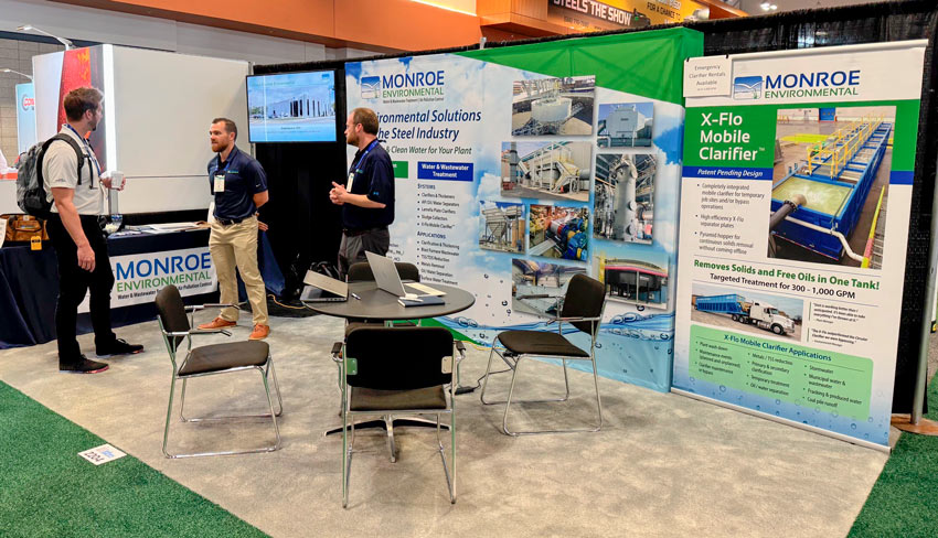 Monroe Environmental's booth at AISTech 2025