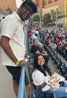Monroe Environmental employees at a Mud Hens game