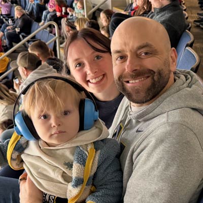 employees at hockey game 2026