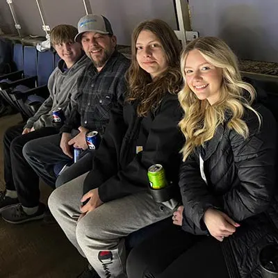 employees at hockey game 2026