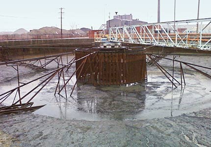 250 ft. Clarifier before rebuild