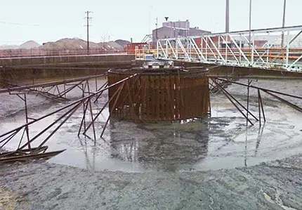 250 ft. Clarifier before rebuild 250 ft. Clarifier before rebuild