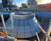90 foot diameter solids contact clarifier