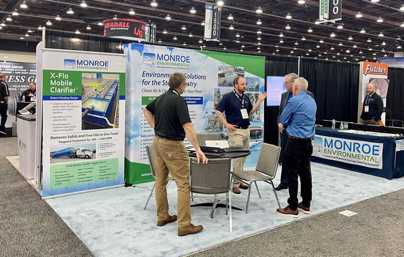 Monroe Environmental's booth at AISTech 2023