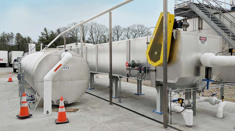API Separator for FOG removal from snack chip production wastewater