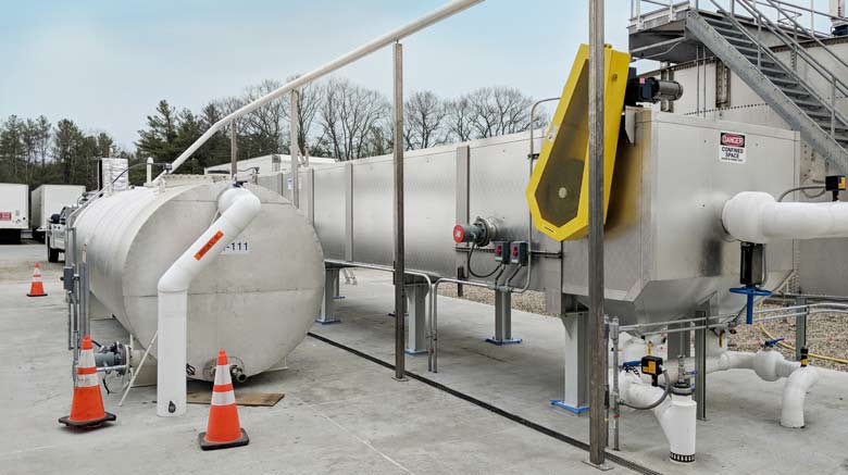 API Separator for FOG removal from snack chip production wastewater API Separator for FOG removal from snack chip production wastewater