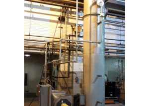 Air Stripper removes ammonia fumes