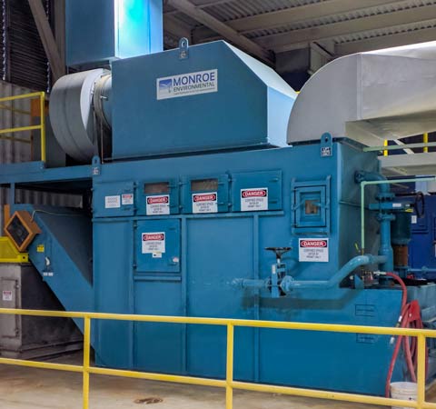 Dual Throat Venturi Scrubber Dual Throat Venturi Scrubber to exhaust dryers that dry fiberglass material.