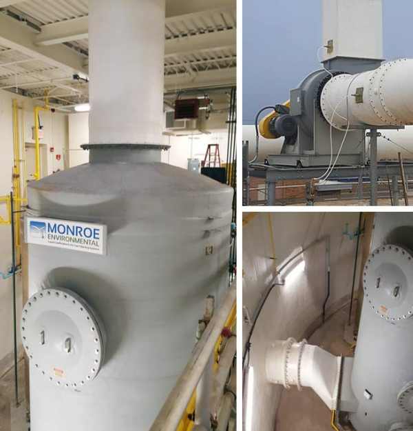 H2S Scrubber for Wastewater Treatment Monroe Environmental