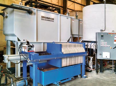 Horizontal Clarifier with filter press Horizontal Clarifier