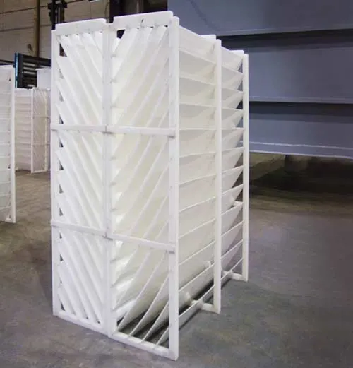 Inclined parallel plate modules