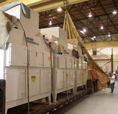 Monroe Mist Collectors loaded for shipment Mist Collectors ready for shipment