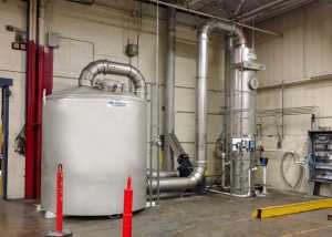 Multi-Stage Sytem for H2S & VOC reduction from a rubber manufacturing process