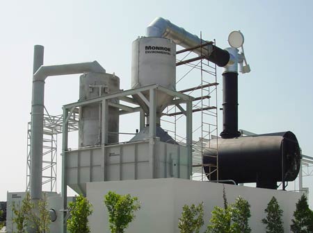 20,000 CFM Multi-Stage Scrubbing System for solid waste incineration 20,000 CFM Multi-Stage Scrubbing System
