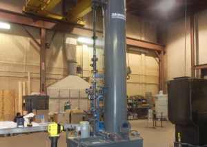Amine Scrubber provides fume control for chemical transfer & tank venting operation