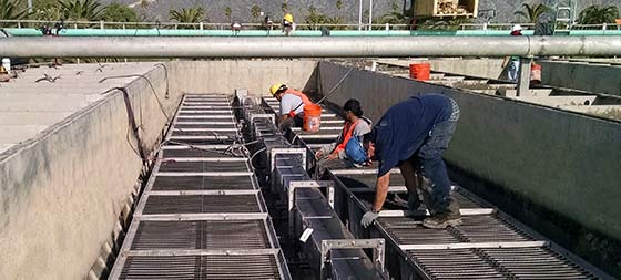 Plate Settler installation