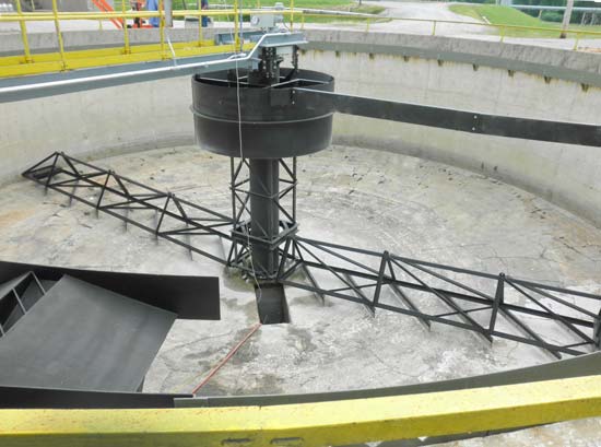 55 ft. Primary Scraper Clarifier for raw wastewater