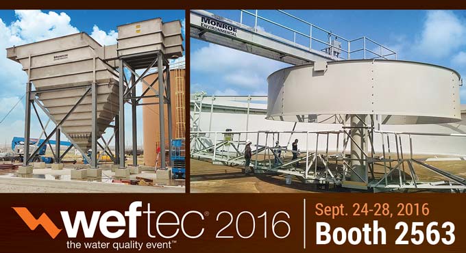 Monroe Environmental Booth 2563 at WEFTEC 2016