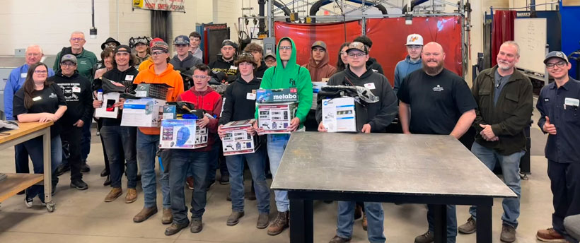 Volunteers and student participants from the MCCC Annual High School Welding Competition