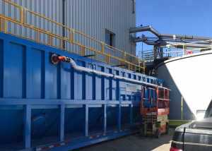X-Flo Mobile Clarifier to bypass Circular Clarifier during maintenance