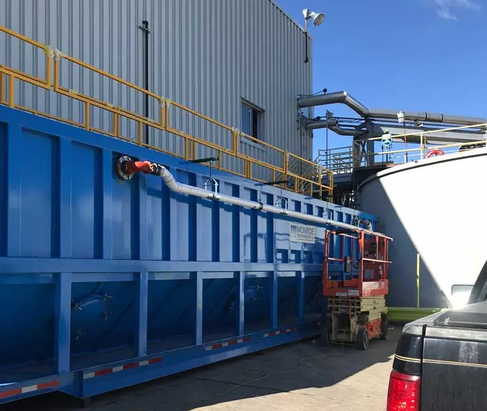 X-Flo Mobile Clarifier to bypass Circular Clarifier during maintenance
