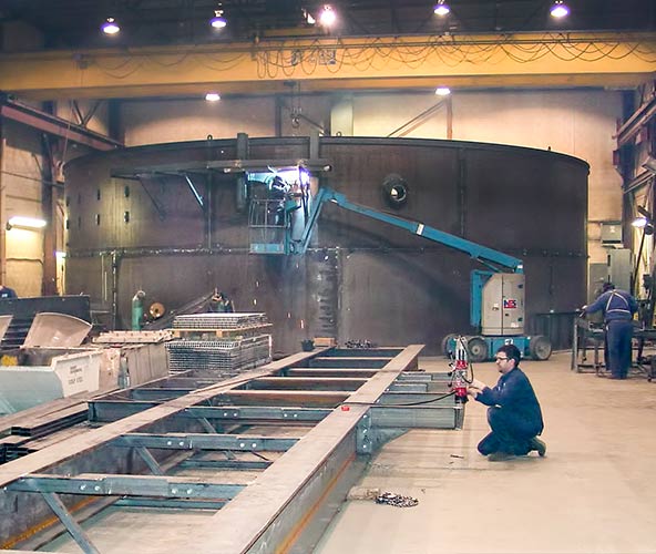 Circular Clarifier in fabrication Circular Clarifier in fabrication