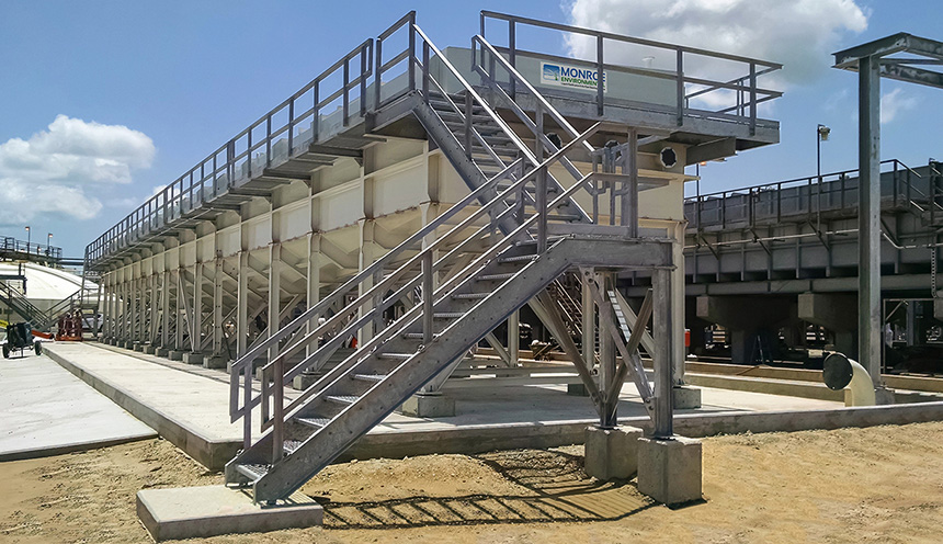 2,500 GPM API Separator at an oil refinery
