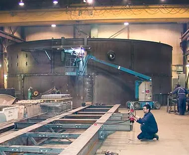 circular clarifier in shop