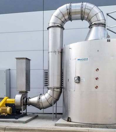 Carbon Adsorber for battery plant Carbon Adsorber for battery manufacturer's VOC abatement system
