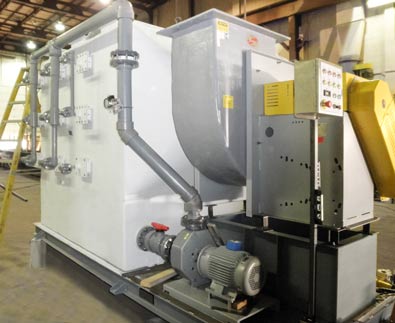 Chromic acid scrubber chromic acid scrubber