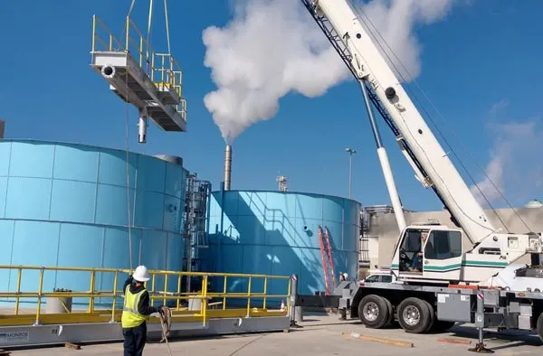 Primary Circular Clarifiers Circular Clarifiers for FOG (fat, oil, and grease) removal for a snack food manufacturer