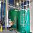 12 foot diameter circular thickener to treat backwash water from sand filters in a steel rolling mill