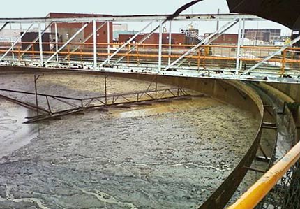 Clarifier before rebuild Clarifier before rebuild