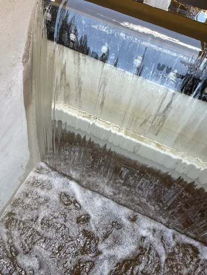 Clean, clear water from mobile wastewater treatment