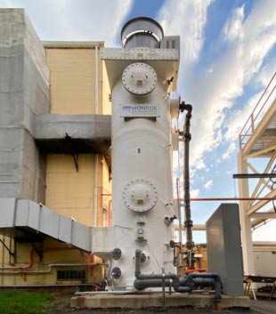 construction_wet-scrubber2 13,000 SCFM Packed Tower Wet Scrubber for the removal of H2S fumes