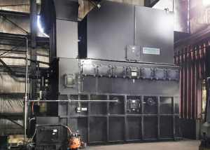 85,000 ACFM Dual Throat Venturi Scrubber removes PM from dryer at fertilizer plant