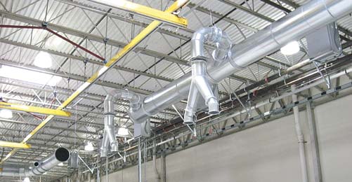 Tapered Ductwork for Air Pollution Control System