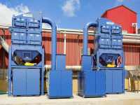 Cartridge Dust Collector to exhaust crystalline dust for a brick and terra cotta manufacturing facility
