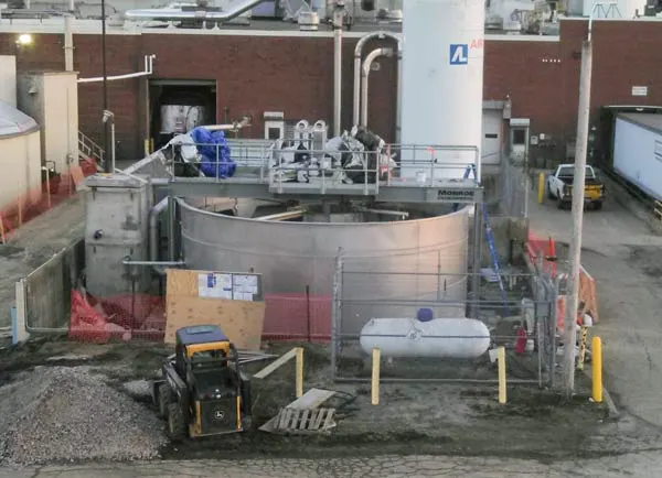 350 GPM Circular Clarifier with enhanced custom skimming system 350 GPM Circular Clarifier with enhanced custom skimming system