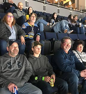 Monroe Environmental family night at the Toledo Walleye game