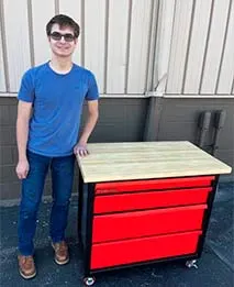 Ida student welder with workbench