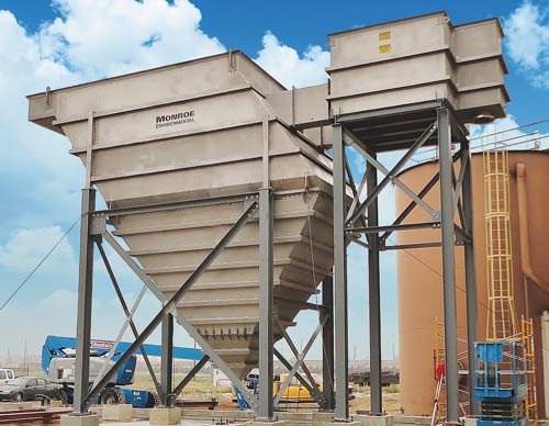 Lamella Plate Vertical Clarifier for treating metal finishing wastewater