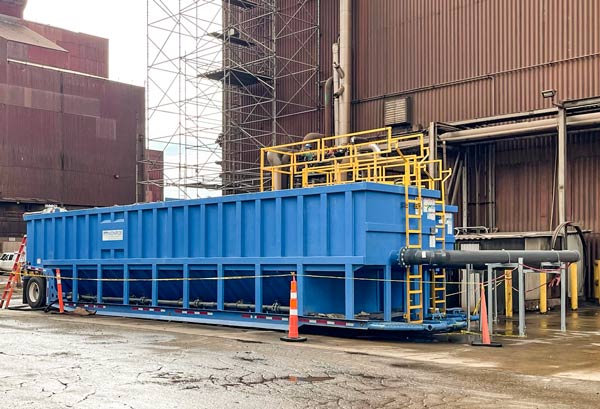 Mobile Clarifier units at job site