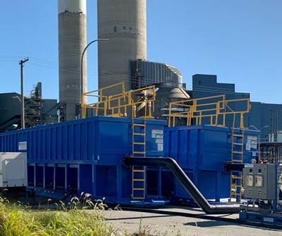 X-Flo Mobile Clarifiers at a power plant