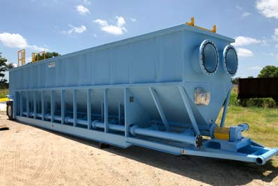 Mobile Clarifier for water treatment train at sand mine