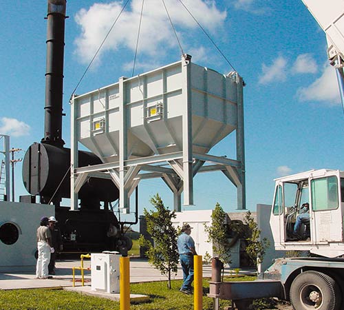 Installing a Multi-Stage Scrubbing System for an incinerator Installing a Multi-Stage Scrubbing System for an incinerator