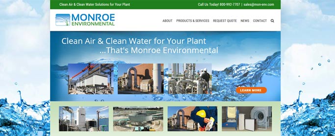 Monroe’s redesigned website Monroe